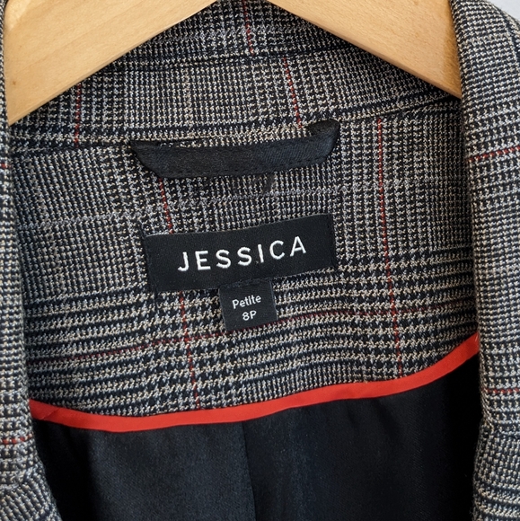 Vintage Jessica Plaid Blazer - Picture 7 of 8